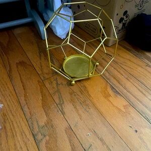 T.J.Maxx Gold Candle Holder Accent